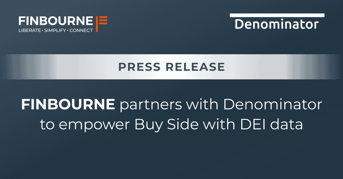FINBOURNE partners with Denominator to empower Buy Side with Diversity, Equity, & Inclusion data